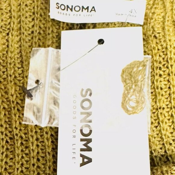 NWT SONOMA Women Long Sleeve Open Front Knit Green Long Cardigan Sweater Size 4X - Picture 11 of 13